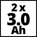 Акумуляторні батареї Einhell Twinpack 18 В 3 A/год PXS Plus, фото 6
