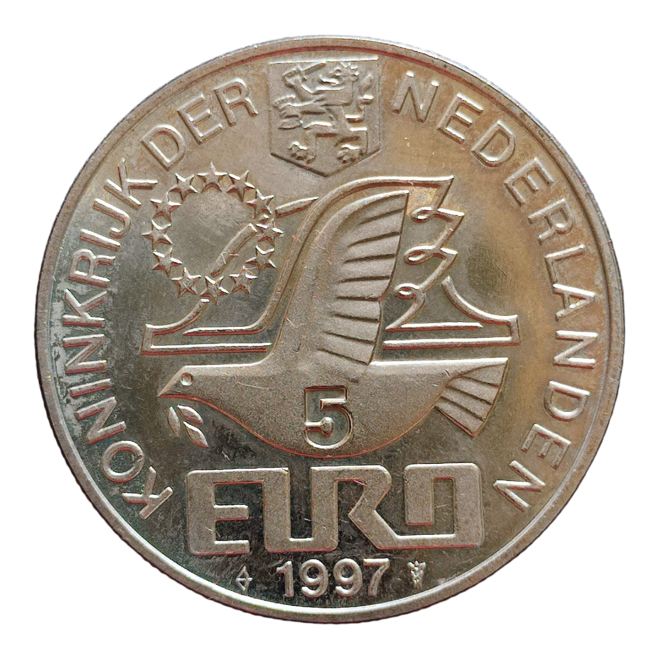 Нідерланди 5 євро, 1997 350-та річниця - Смерть П.К. Гофта, фото 1