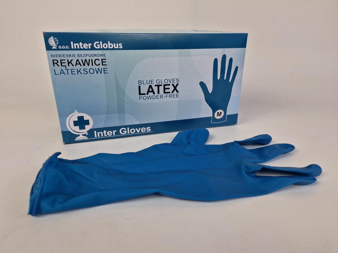 Гумові рукавички "Ambulance" Inter Globus (50шт/пач). (М) (1 пачка), фото 1