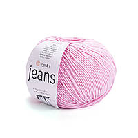 YarnArt JEANS (ЯрнАрт Джинс) № 36 рожевий (Пряжа напівбавовна, нитки для в'язання)