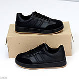 Чорні комбіновані повсякденні кеди в асортименті, фото 5