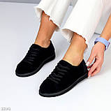 Комфортні чорні замшеві анатомічні кеди натуральна замша, фото 5