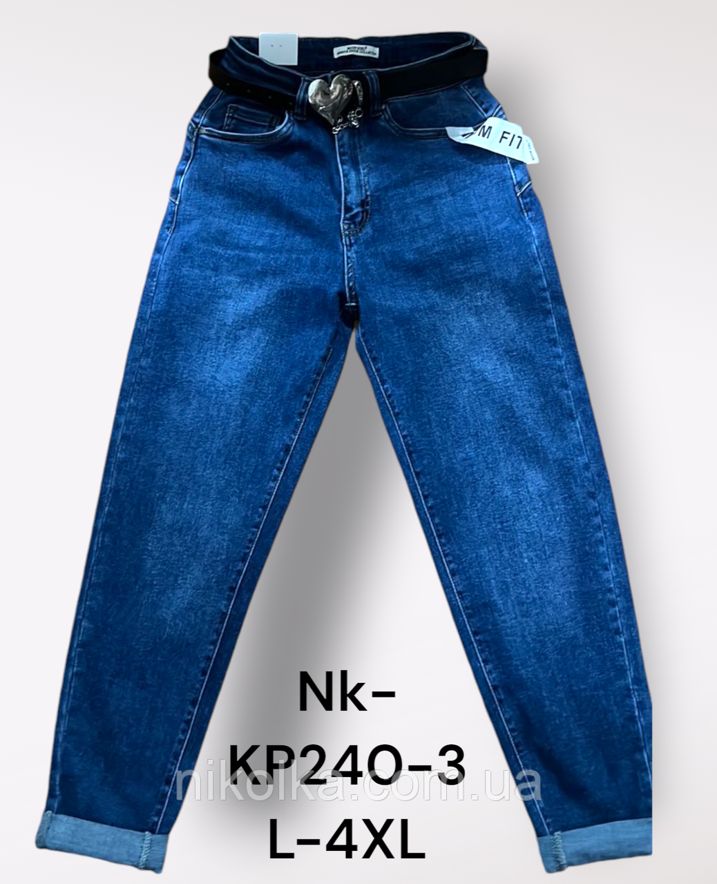 Джинси жіночі оптом, L-4XL рр., арт. Nk-KP240-3, фото 1