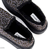 Теплі зручні сірі леопардові автоледі актуальний лаконічний дизайн, фото 6