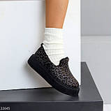 Теплі зручні сірі леопардові автоледі актуальний лаконічний дизайн, фото 8