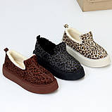 Теплі зручні сірі леопардові автоледі актуальний лаконічний дизайн, фото 10