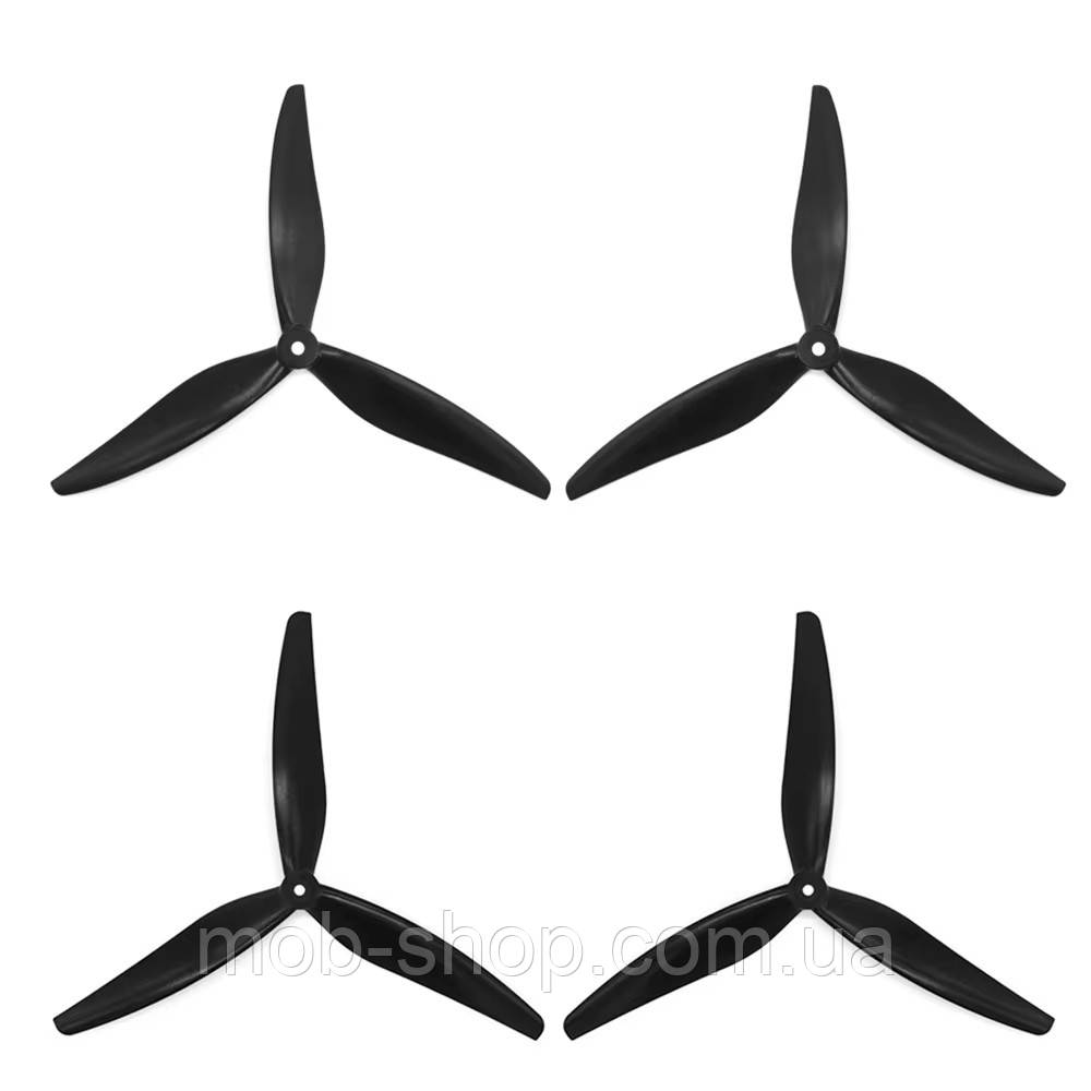 4 шт! Пропелери для дрону 8" Gemfan 8X4X3 8040 (2xCW+2xCCW) black Лопасті для коптера