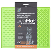 LickiMat Dog Buddy Large Green килимок антистрес для вилизування та повільного годування великих собак, зелений (05253)