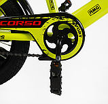 Велосипед двоколісний Corso MAXIS CL на 14 дюймів, Жовтий 14663, фото 4
