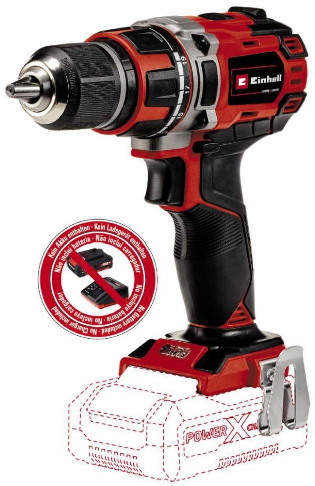 Einhell Дриль TP-CD 18/50 Li BL Solo X-Change акум. 18 В, одномуфтова, 0-500/0-1800 об./хв, 2-13 мм, 1.1 кг