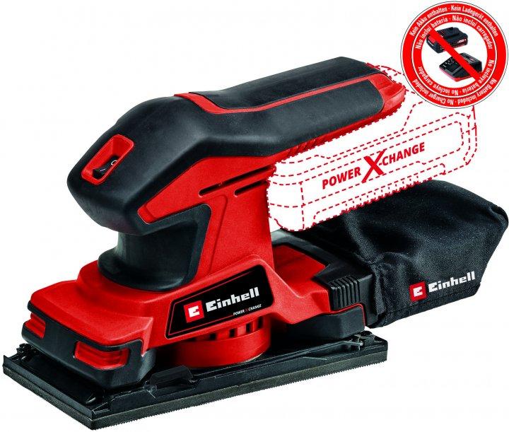 Einhell Шліфмашина вібраційна TC-OS 18/187 Li-Solo, PXC, акум., 187х97мм, 1.16кг, (без АКБ та ЗП)