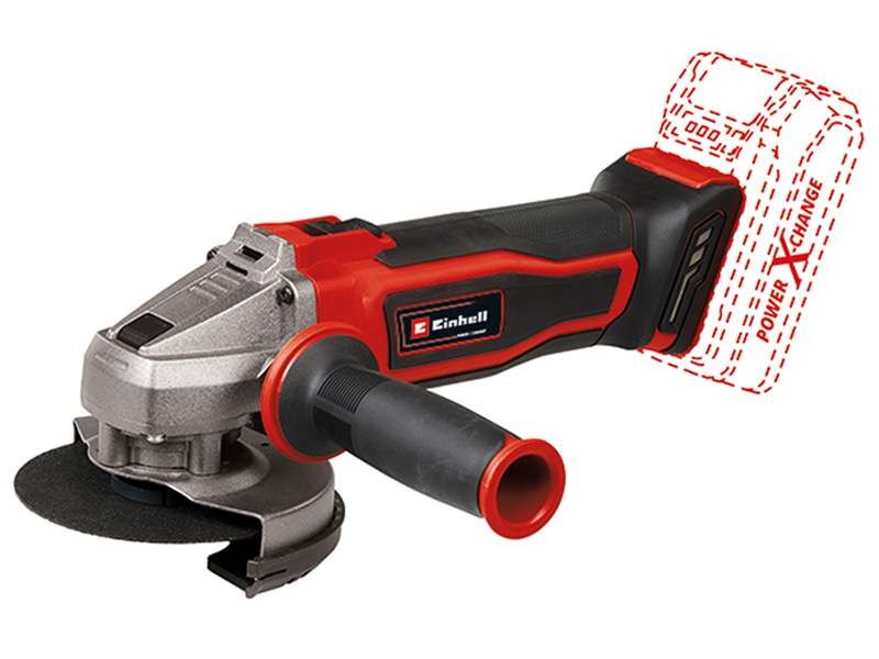 Einhell Шліфмашина кутова TE-AG 18/115 Q Li - Solo PXC акумуляторна, 1.7 кг (без АКБ та ЗП)