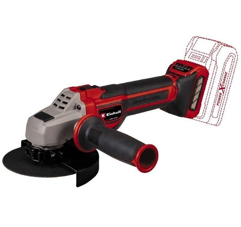 Einhell Шліфмашина кутова акумуляторна TP-AG 18/125 CE QLI - Solo, PXC, 125мм, 18В, 3000-10500об•хв, постійні