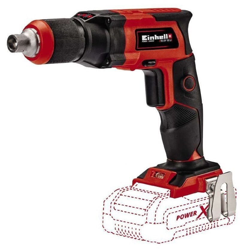 Einhell Шурупокрут для гіпсокартону акумуляторний TE-DY 18 Li - Solo, 18В, 15Нм, 0-4000об•хв, кейс, 1кг, без