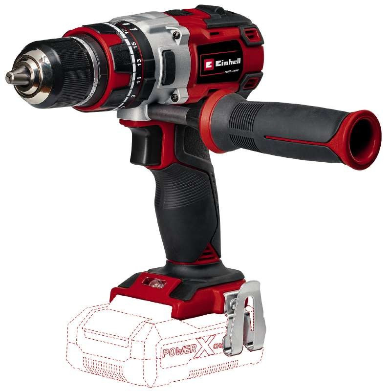 Einhell Шуруповерт-дриль ударний акумуляторний TP-CD 18/80 Li-i BL - Solo, PXC, 18В, безщіткова, ударяючи,