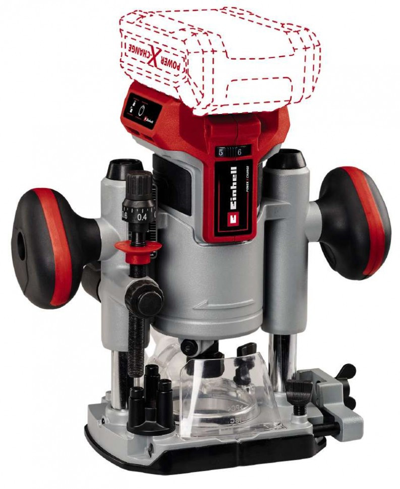 Einhell Фрезер TP-RO 18 Li BL - Solo акум., PXC, 18В, 6/8 мм, 10000-30000 об/хв