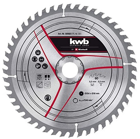 Einhell Диск пильний TCT KWB до торцової пилки, 216х30 мм, 60 зубців