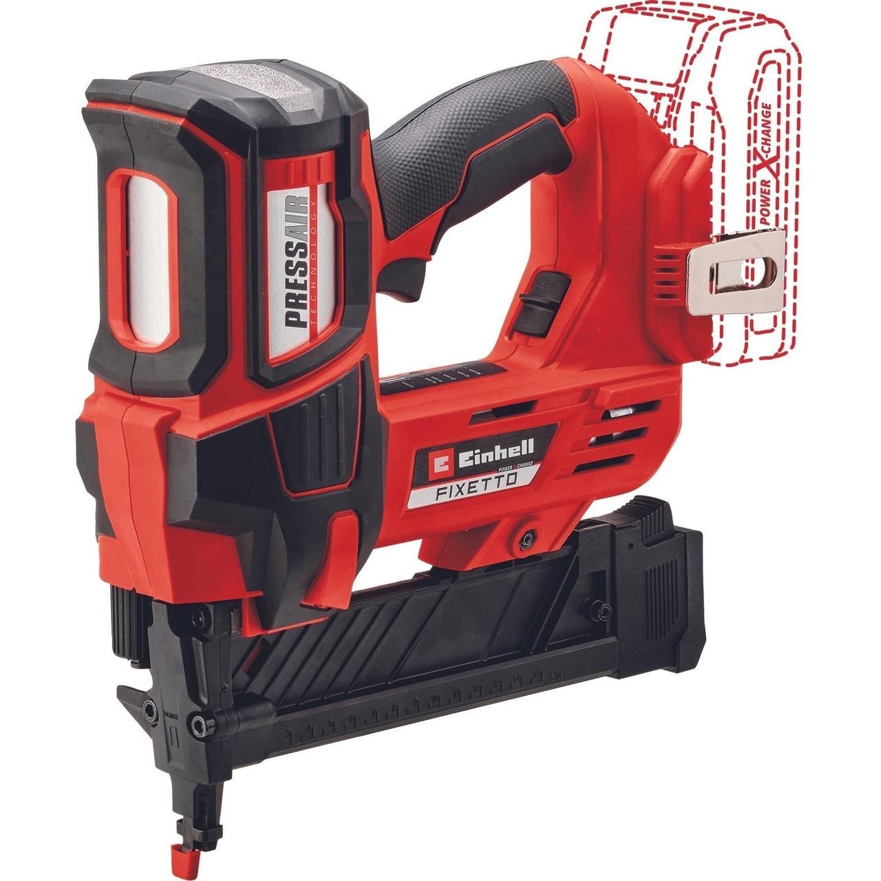 Einhell Степлер акумуляторний FIXETTO 18/38 Solo, PXC, 18В, під скоби 10-38мм, 60п/хв, 2.8кг, (без АКБ і ЗП)