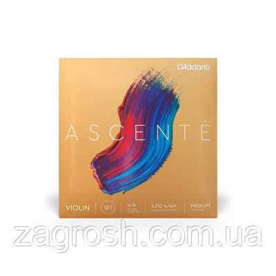 Promo Ціна! Струни для скрипки D'Addario Ascente Violin String Set 4/4 Scale Medium Tension (A310 4/4M) - тільки на