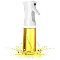Пляшка з розпилювачем для олії 300 мл., Біла, дозатор спрей для олії та оцту | бутылочка для масла