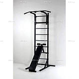 Універсальна шведська стінка пересувна турнік бруси лавка, фото 7