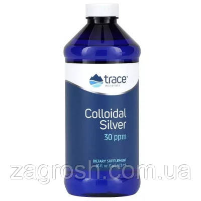 Promo Ціна! Мінерали Trace Minerals Колоїдне срібло, Colloidal Silver, 473 мл (TMR-00318) - тільки на ZaGrosh.com.ua