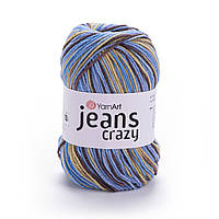 Yarnart JEANS CRAZY (Джинс Крейзі) № 7202 (Пряжа напівбавовна, нитки для в'язання)