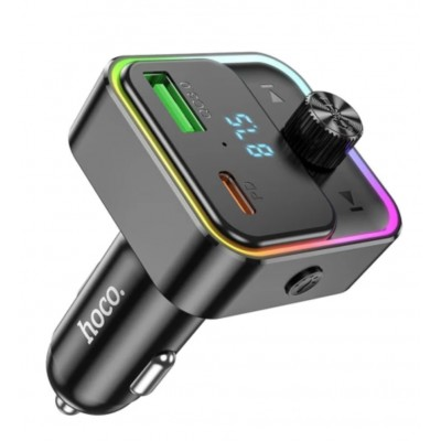 FM-модулятор Hoco E81 Fantasy PD30W+QC3.0 car BT FM transmitter Black