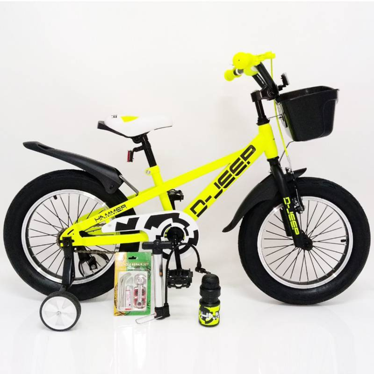 Дитячий Велосипед 16" "D-JEEP" від 5 років салатовий