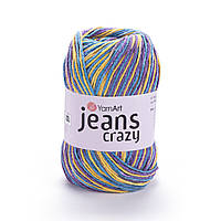 Yarnart JEANS CRAZY (Джинс Крейзі) № 7210 (Пряжа напівбавовна, нитки для в'язання)