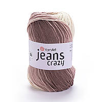 Yarnart JEANS CRAZY (Джинс Крейзі) № 8201 (Пряжа напівбавовна, нитки для в'язання)
