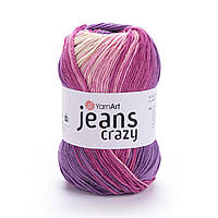 Yarnart JEANS CRAZY (Джинс Крейзі) № 8206 (Пряжа напівбавовна, нитки для в'язання)