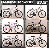 Велосипед спортивний MTB 27.5 дюймів Hammer NEW S200 рама 18д промпідшипник, покришка GST JET ARMOR, фото 10