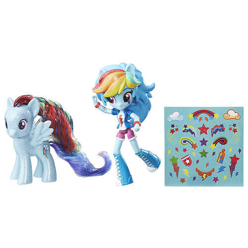 Елементи Дружби мініквестия Веселка рейнбоу деш Elements of Friendship Rainbow Dash Pony and Doll