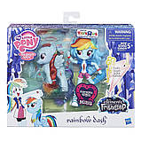 Елементи Дружби мініквестия Веселка рейнбоу деш Elements of Friendship Rainbow Dash Pony and Doll, фото 3