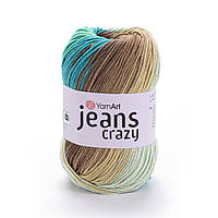 Yarnart JEANS CRAZY (Джинс Крейзі) № 8216 (Пряжа напівбавовна, нитки для в'язання)