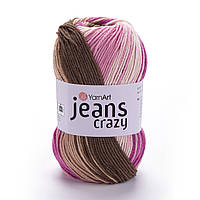 Yarnart JEANS CRAZY (Джинс Крейзі) № 8219 (Пряжа напівбавовна, нитки для в'язання)