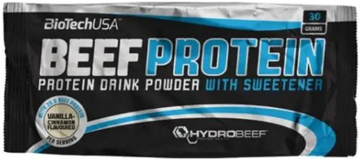 Протеїн BioTech BEEF Protein 30 g полуниця