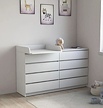 Комод Лайт Еко 8 Ящиків + накладний пеленатор Колір в ассортименті, фото 4