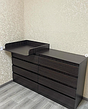 Комод Лайт Еко 8 Ящиків + накладний пеленатор Колір в ассортименті, фото 3