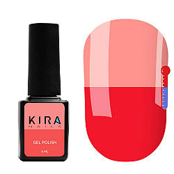 Гель-лак Kira Nails Termo №T09, 6 мл (темний рожевий, при нагревании - бледно-розовый )