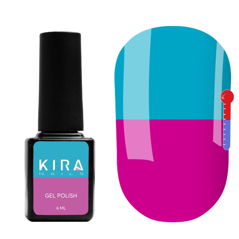 Гель-лак Kira Nails Termo №T17, 6 мл (яскраво-фіолетовий, при нагріванні - блакитний)