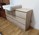 Комод Лайт Еко 6 Ящиків + накладний пеленатор, фото 2