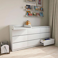 Комод Лайт Еко 9 Ящиків + накладний пеленатор