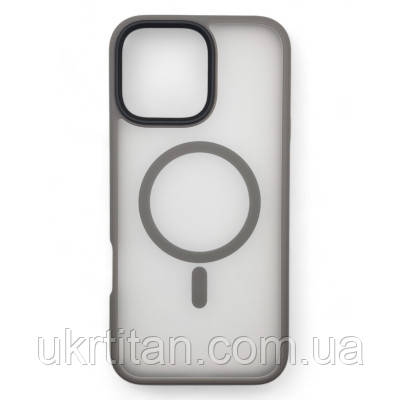 Оригінал! Чохол до мобільного телефона BeCover Metal Buttons Case (MagSafe) для Apple iPhone 16 Pro Gray (712098) - Вища Якість!, фото 1