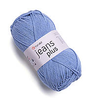 Yarnart JEANS PLUS (Джинс Плюс) № 15 блакитний (Пряжа напівбавовна, нитки для в'язання)