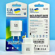 Мережевий зарядний пристрій UA Power NA-U01 QC3.0 Білий, фото 7