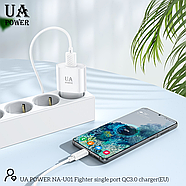 Мережевий зарядний пристрій UA Power NA-U01 QC3.0 Білий, фото 10