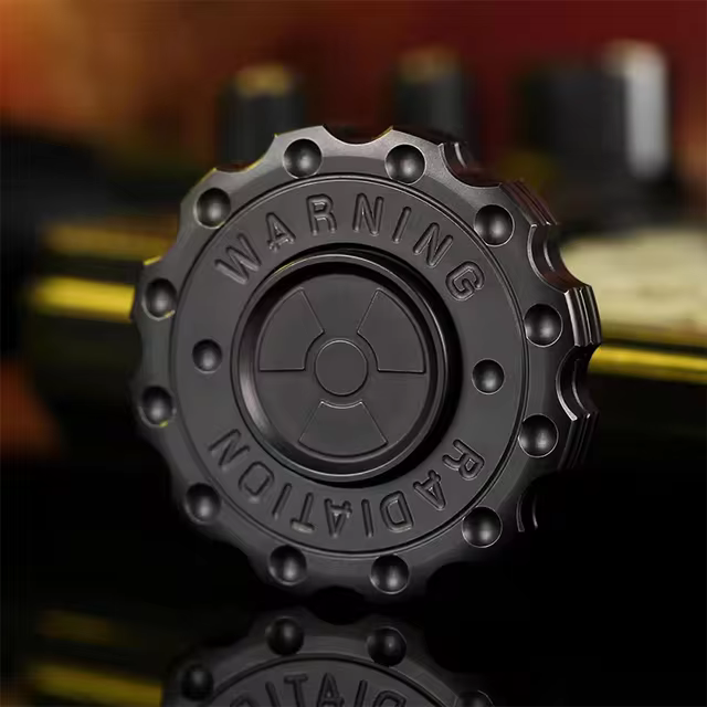 Антистрес спіннер BUNKER BLACK DOOR іграшка з металу фіджет чорний EDC