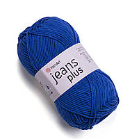 Yarnart JEANS PLUS (Джинс Плюс) № 47 волошка (Пряжа напівбавовна, нитки для в'язання)